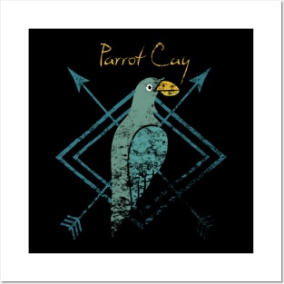 Parrot Cay Retro Posters and Art